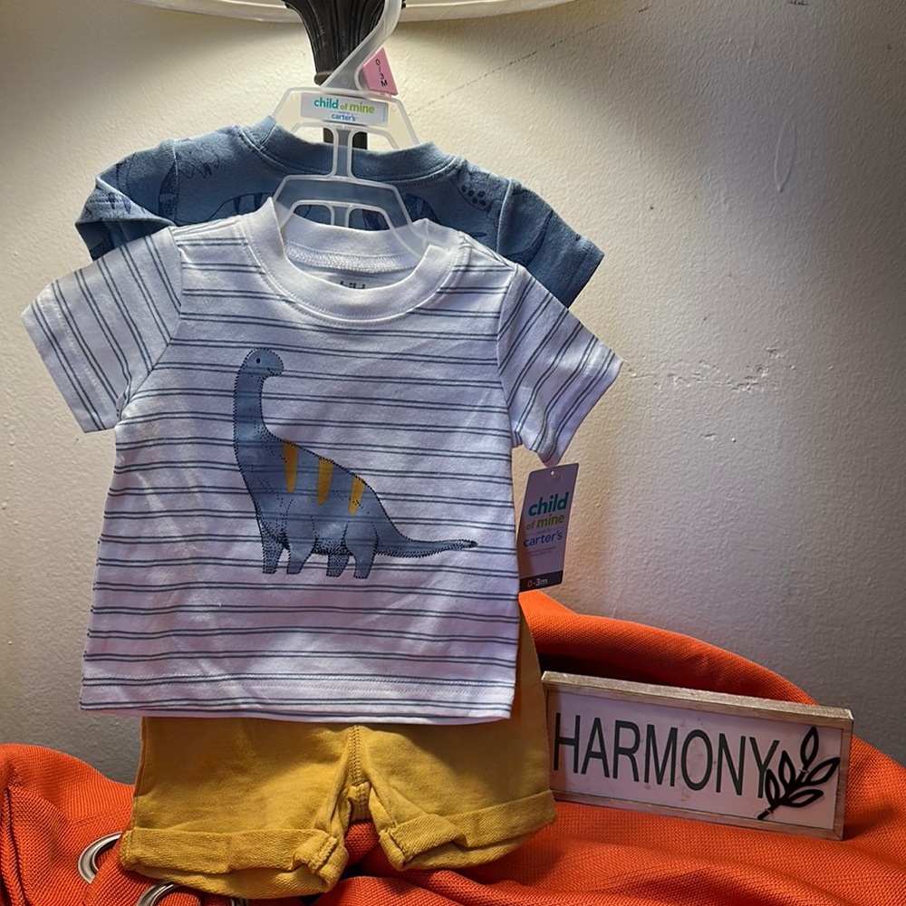 3 piece baby boy newborn outfit
